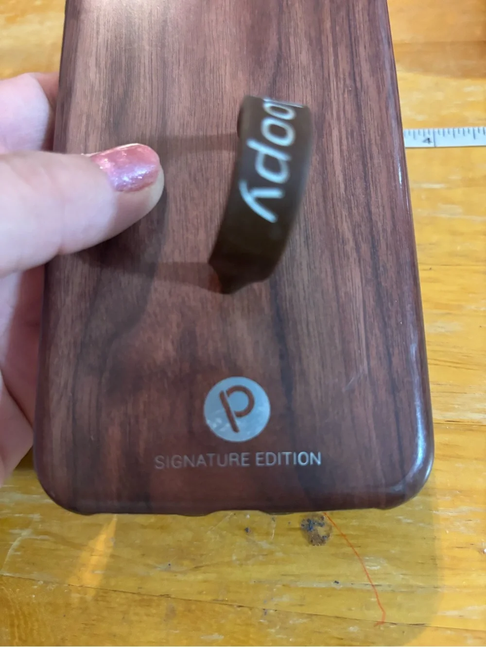 Loopy Case Wood-Style Phone Case - Brown